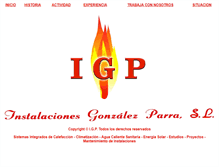 Tablet Screenshot of gonzalezparra.com